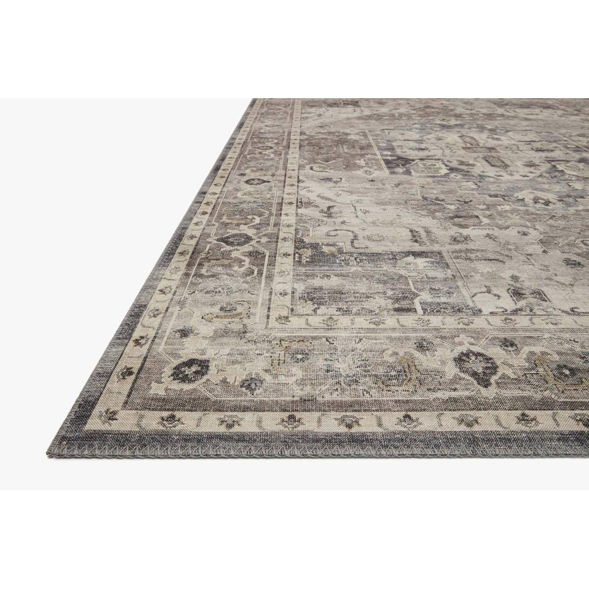 Hathaway Rug by Loloi - HTH-05 Steel/Ivory-Loloi Rugs-Blue Hand Home