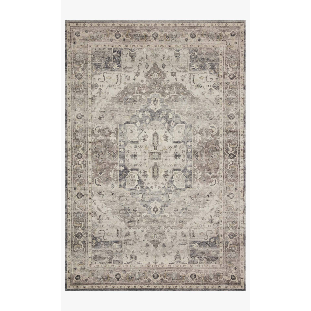 Hathaway Rug by Loloi - HTH-05 Steel/Ivory-Loloi Rugs-Blue Hand Home