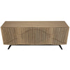 Noir Illusion Sideboard with Metal Base, Bleached Walnut-Noir Furniture-Blue Hand Home