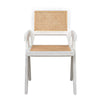 Noir Furniture Jude Chair with Caning, White Wash-Noir Furniture-Blue Hand Home