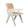 Noir Furniture Jude Chair with Caning, White Wash-Noir Furniture-Blue Hand Home