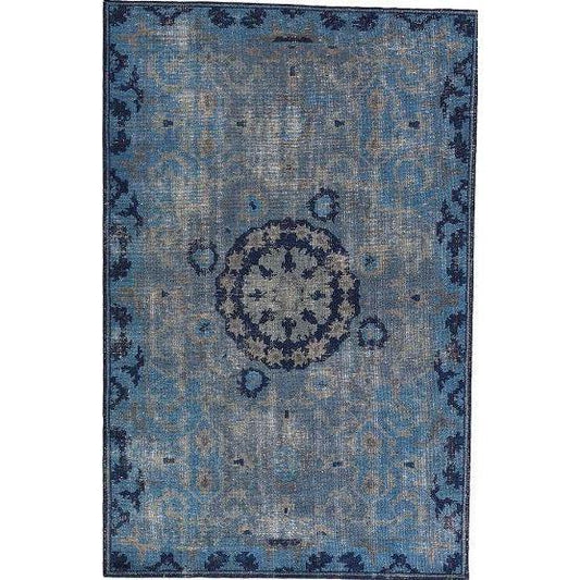 Jaipur Kai Rugs - Moonlight Blue and Peacoat-Jaipur Living-Blue Hand Home