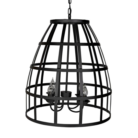 Birdcage Pendant 305, Black Steel-Noir Furniture-Blue Hand Home