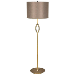 Ridge Floor Lamp with Shade-Noir Furniture-Blue Hand Home