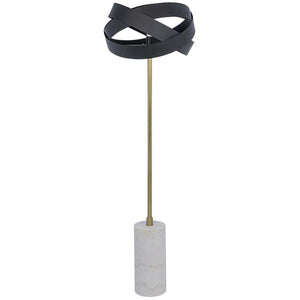 Orion Floor Lamp, Black Steel-Noir Furniture-Blue Hand Home