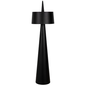 Moray Floor Lamp, Black Steel-Noir Furniture-Blue Hand Home