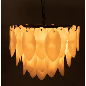 Lotus Chandelier, Medium-Noir Furniture-Blue Hand Home