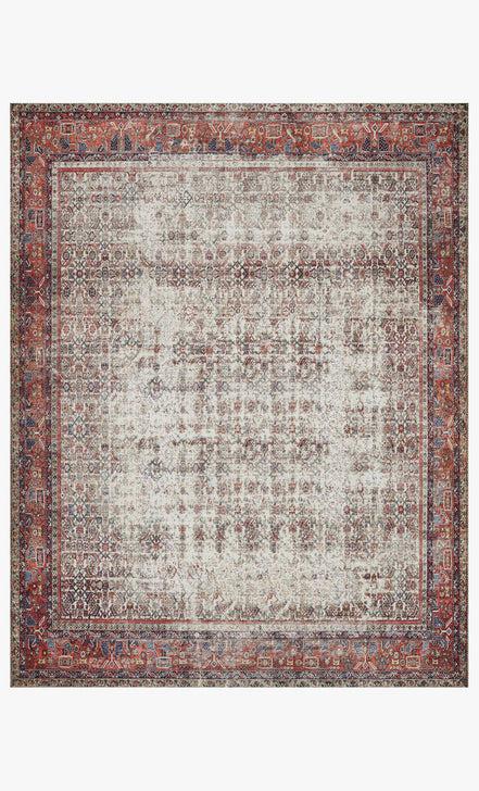 Loloi Rugs Layla Collection - LAY-12 Ivory/Brick-Loloi Rugs-Blue Hand Home