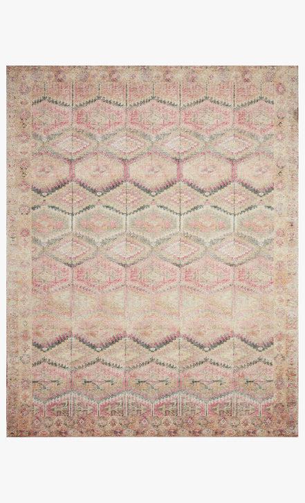 Loloi Rugs Layla Collection - LAY-17 Pink/Lagoon-Loloi Rugs-Blue Hand Home