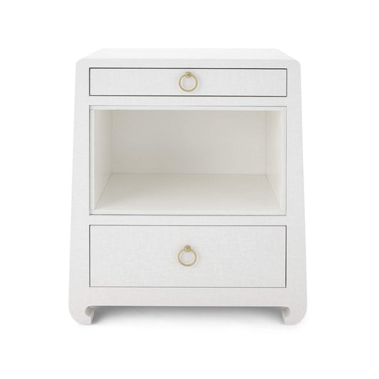 Villa & House - Ming 2-Drawer Side Table In White-Bungalow 5-Blue Hand Home