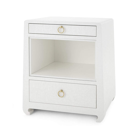 Villa & House - Ming 2-Drawer Side Table In White-Bungalow 5-Blue Hand Home