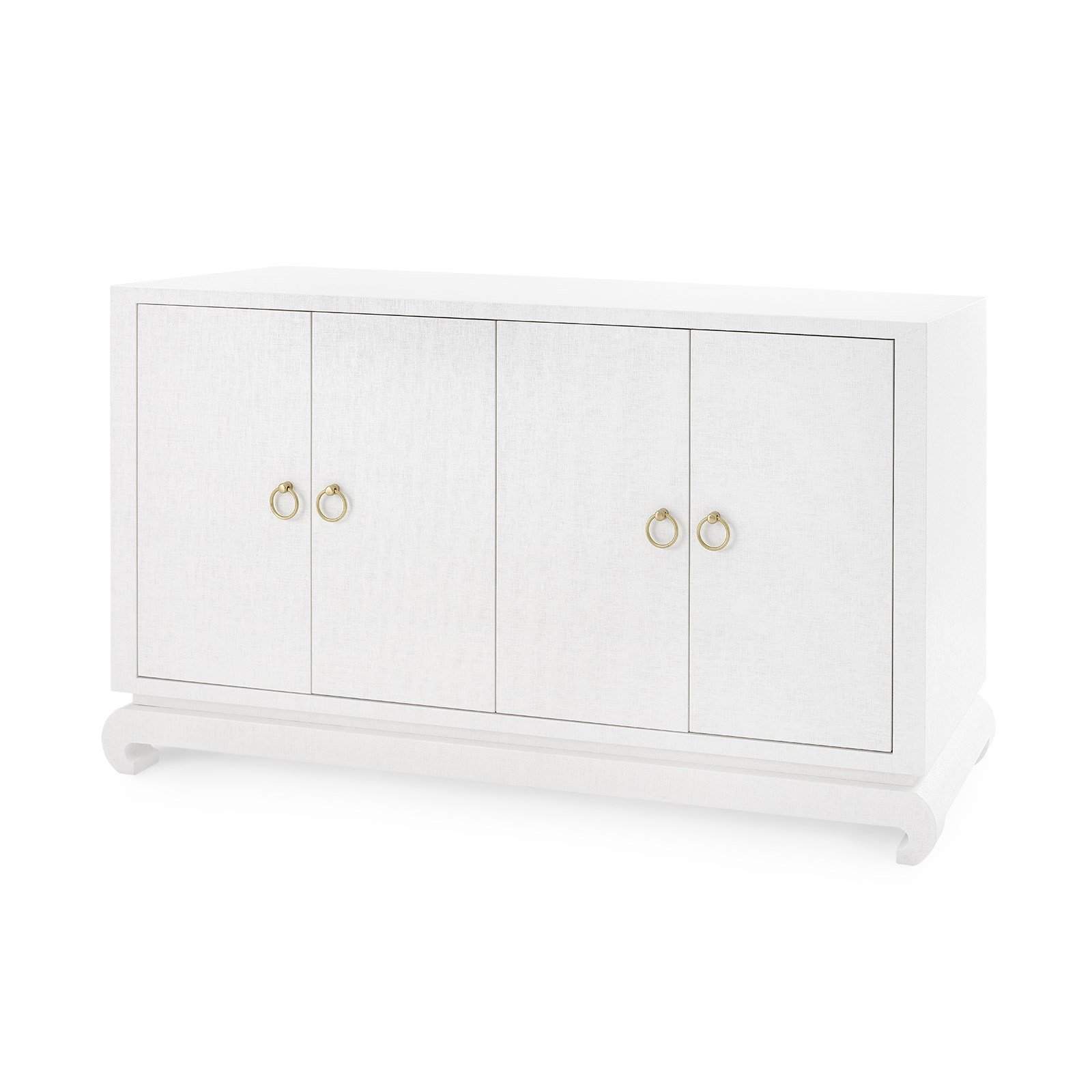 Villa & House - Meredith 4-Door Cabinet In White-Bungalow 5-Blue Hand Home