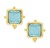 Madeline Stud - Glacier Blue-Susan Shaw Jewelry-Blue Hand Home