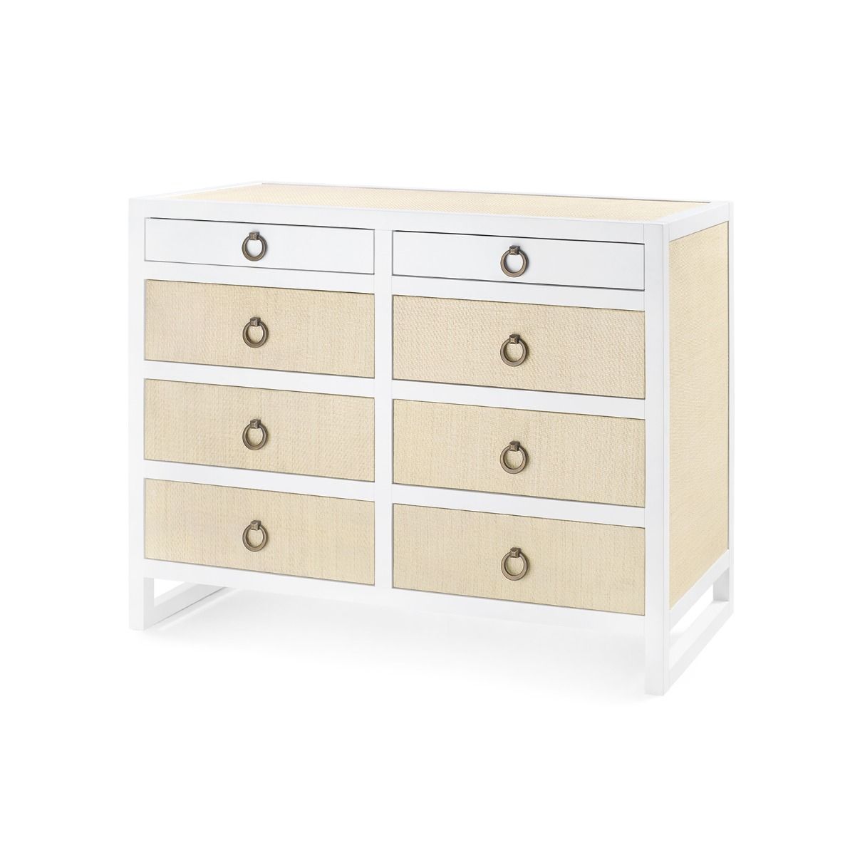 Villa & House - Mallet 8-Drawer, White-Bungalow 5-Blue Hand Home