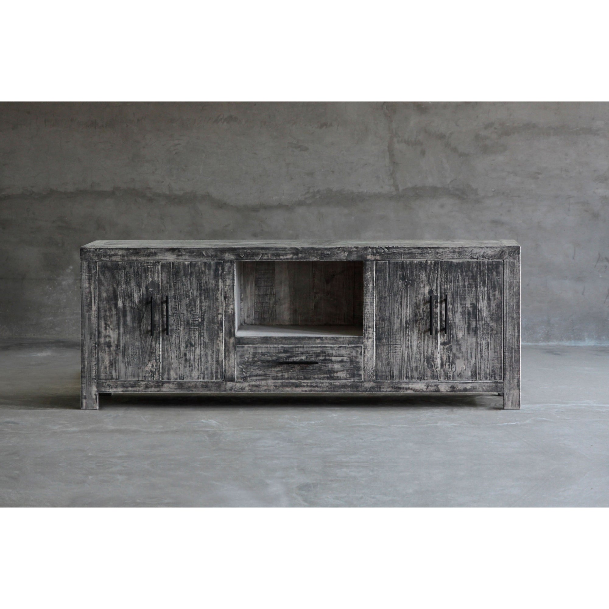 Reclaimed Elm Media Console-Organic Restoration-Blue Hand Home