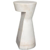 Noir Furniture Omon Side Table, White Stone-Noir Furniture-Blue Hand Home