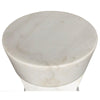 Noir Furniture Omon Side Table, White Stone-Noir Furniture-Blue Hand Home