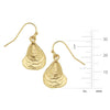 Susan Shaw Gold Oyster Shell Dangle Earrings-Susan Shaw Jewelry-Blue Hand Home