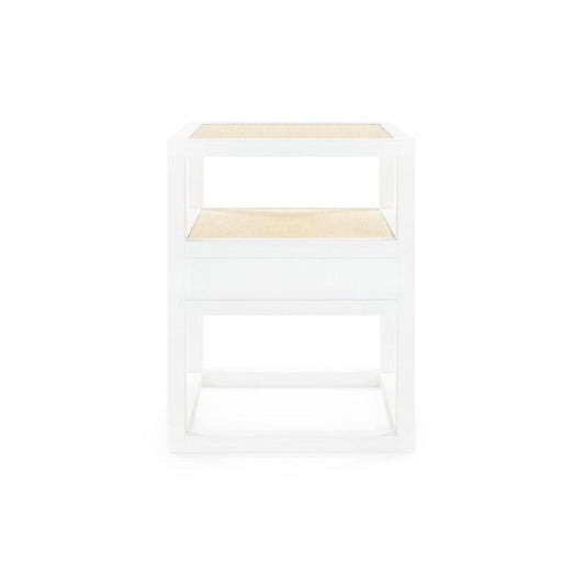 Villa & House - Polo 1-Drawer Side Table, White-Bungalow 5-Blue Hand Home