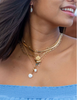 Black Gold Dipped Shark Tooth Necklace - Mano Niho Kahi Black-Ke Aloha Jewelry-Blue Hand Home