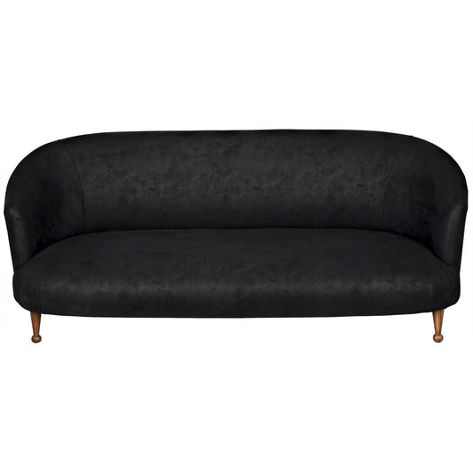 Unpleated Berta Sofa, Walnut Legs-CFC Furniture-Blue Hand Home