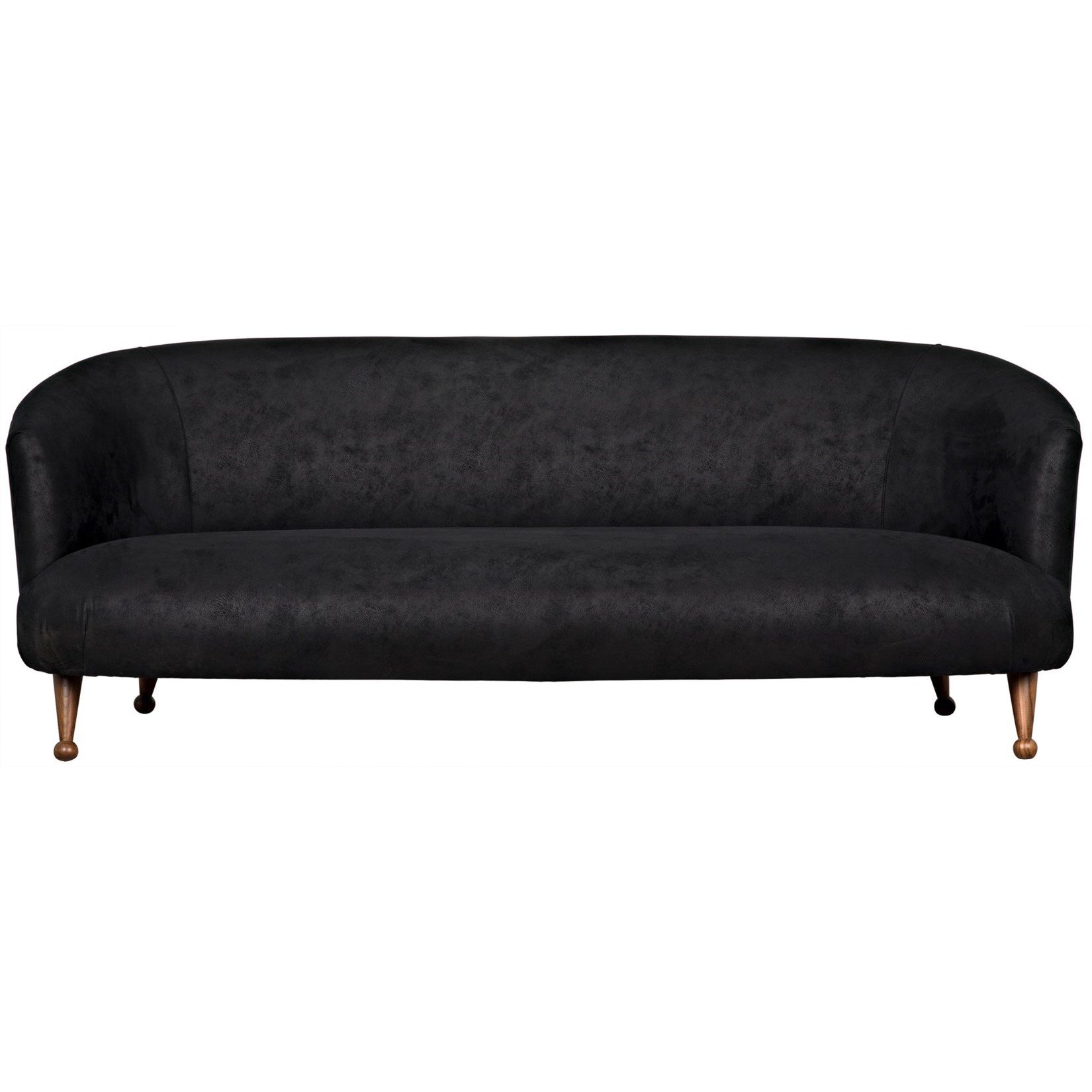 Unpleated Berta Sofa, Walnut Legs-CFC Furniture-Blue Hand Home