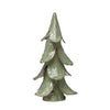 8" Round x 15-1/2"H Handmade Stoneware Tree, Reactive Glaze, Mint Color-Blue Hand Home