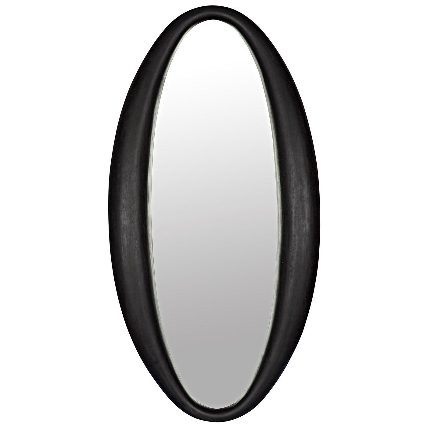 Woolsey Mirror, Charcoal Black-Noir Furniture-Blue Hand Home