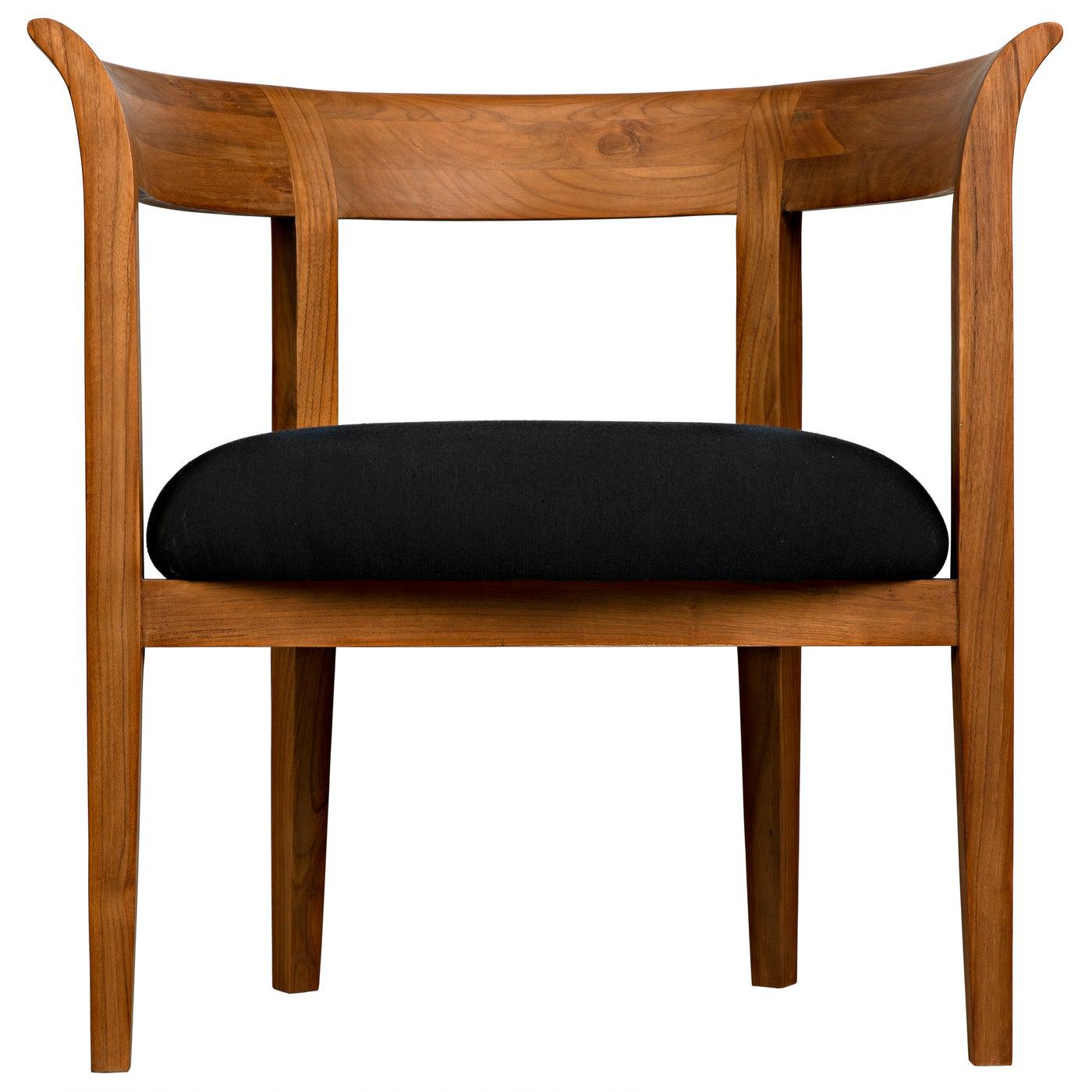 Webster Club Chair, Teak-Noir Furniture-Blue Hand Home