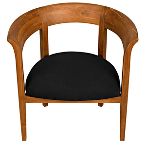 Webster Club Chair, Teak-Noir Furniture-Blue Hand Home