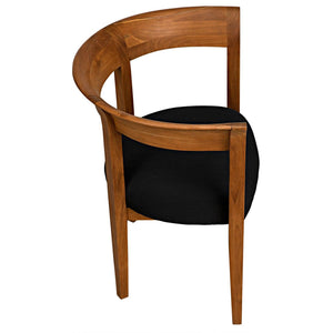 Webster Club Chair, Teak-Noir Furniture-Blue Hand Home