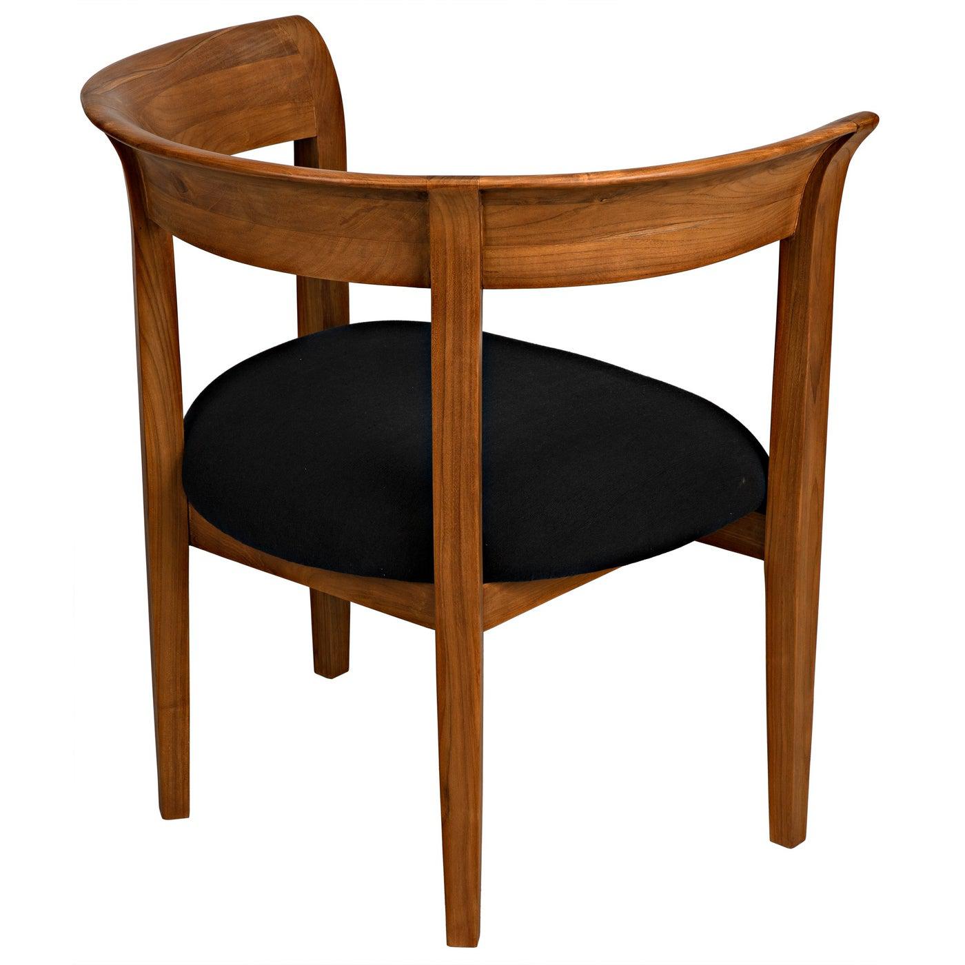 Webster Club Chair, Teak-Noir Furniture-Blue Hand Home