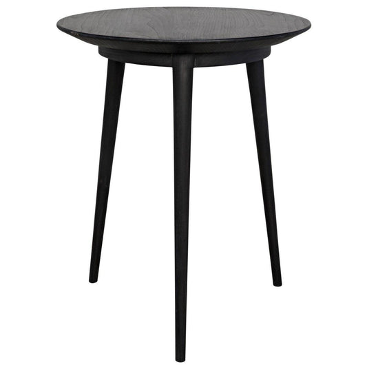 Noir Furniture Tripod Side Table, Charcoal Black-Noir Furniture-Blue Hand Home