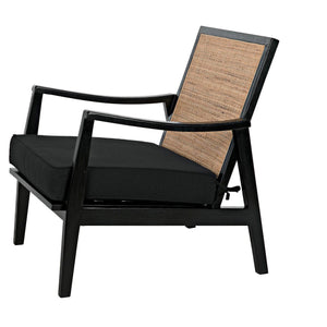 Lichtenstein Chair, Charcoal Black-Noir Furniture-Blue Hand Home