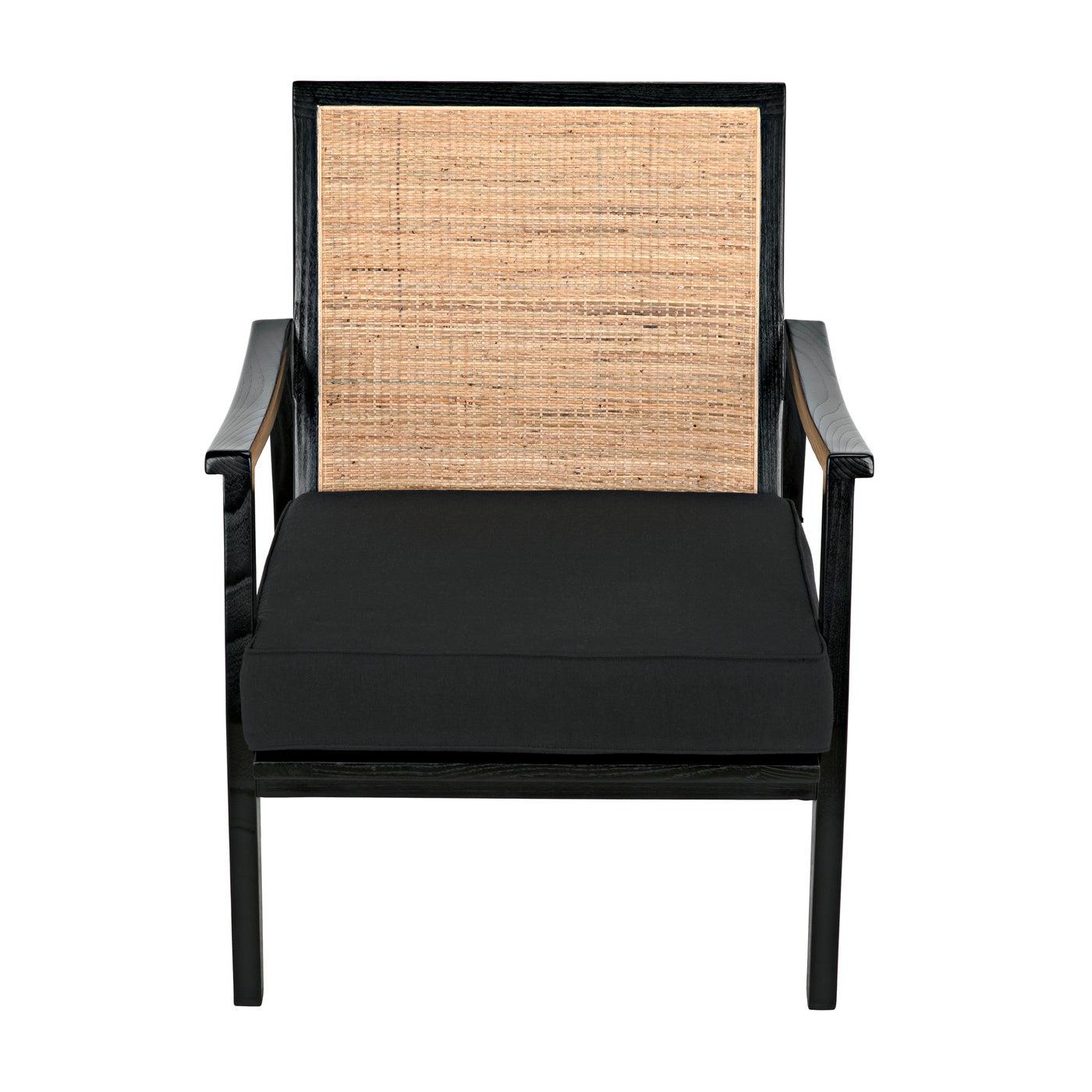 Lichtenstein Chair, Charcoal Black-Noir Furniture-Blue Hand Home