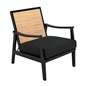 Lichtenstein Chair, Charcoal Black-Noir Furniture-Blue Hand Home