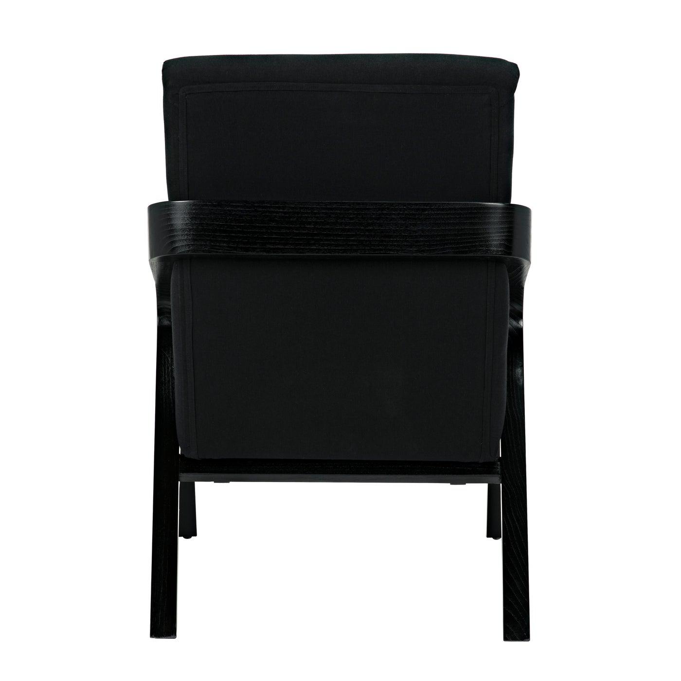 Lamar Chair, Charcoal Black-Noir Furniture-Blue Hand Home