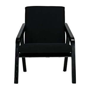 Lamar Chair, Charcoal Black-Noir Furniture-Blue Hand Home