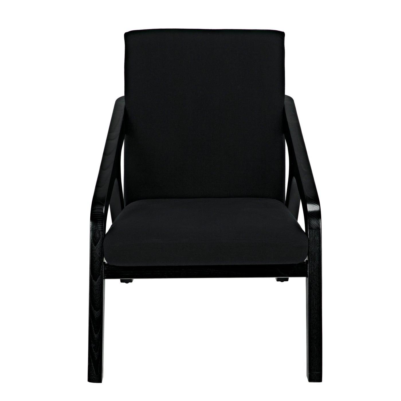 Lamar Chair, Charcoal Black-Noir Furniture-Blue Hand Home