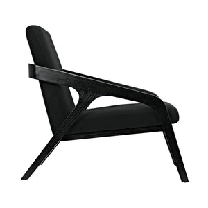 Lamar Chair, Charcoal Black-Noir Furniture-Blue Hand Home