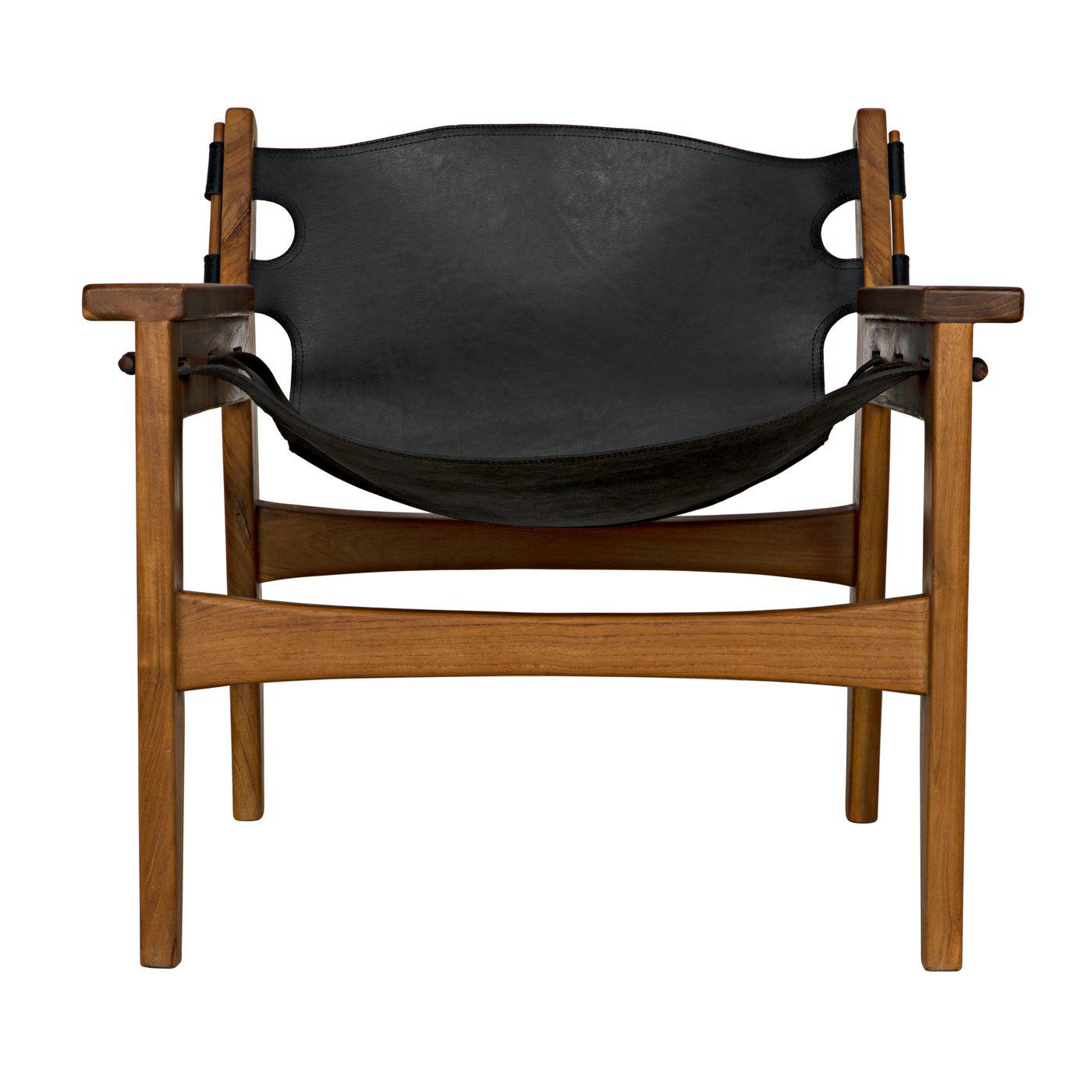 Nomo Chair, Teak with Leather-Noir Furniture-Blue Hand Home