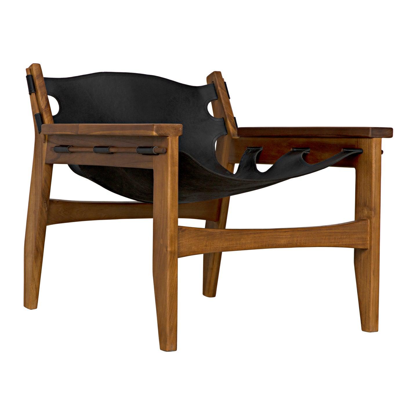 Nomo Chair, Teak with Leather-Noir Furniture-Blue Hand Home