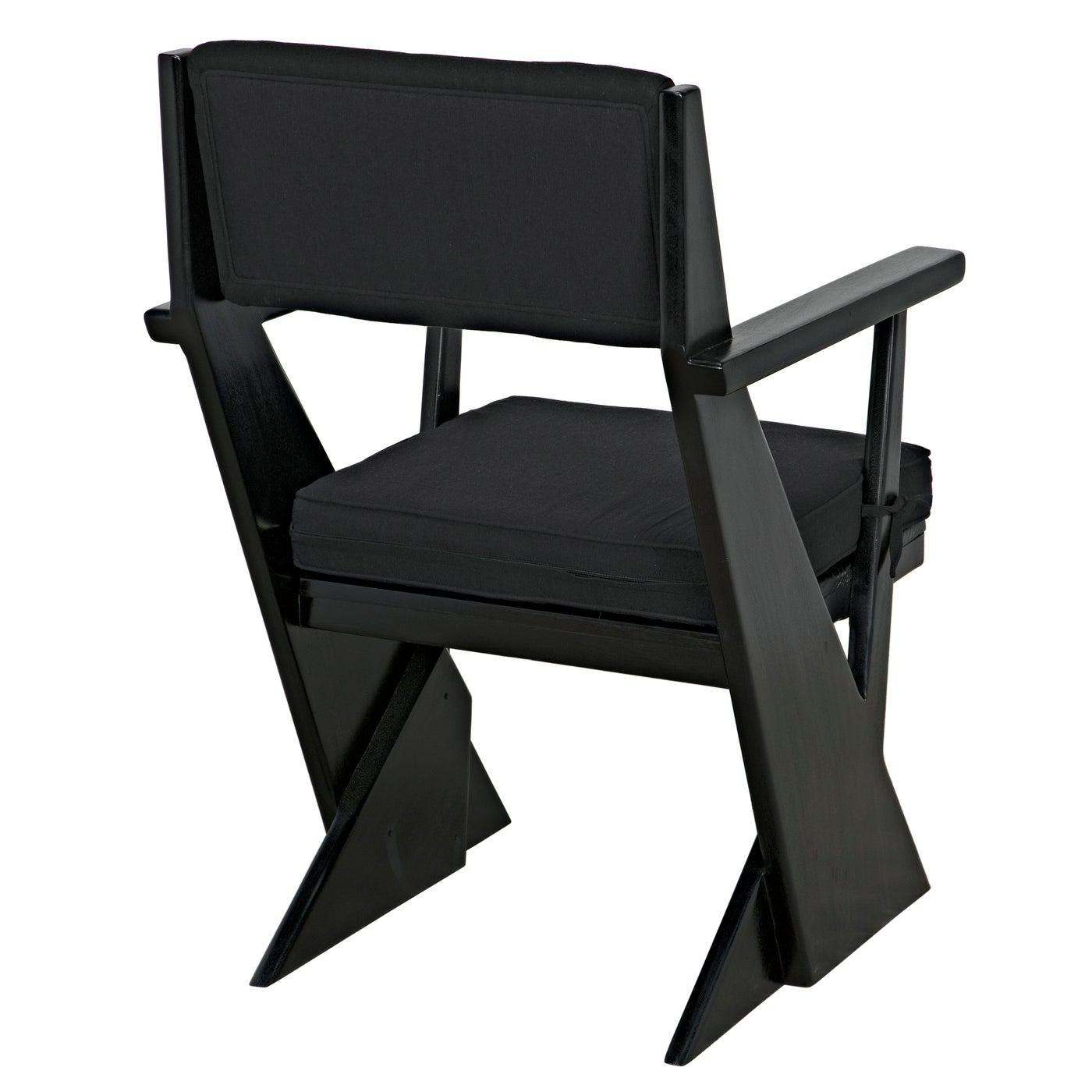 Madoc Arm Chair-Noir Furniture-Blue Hand Home