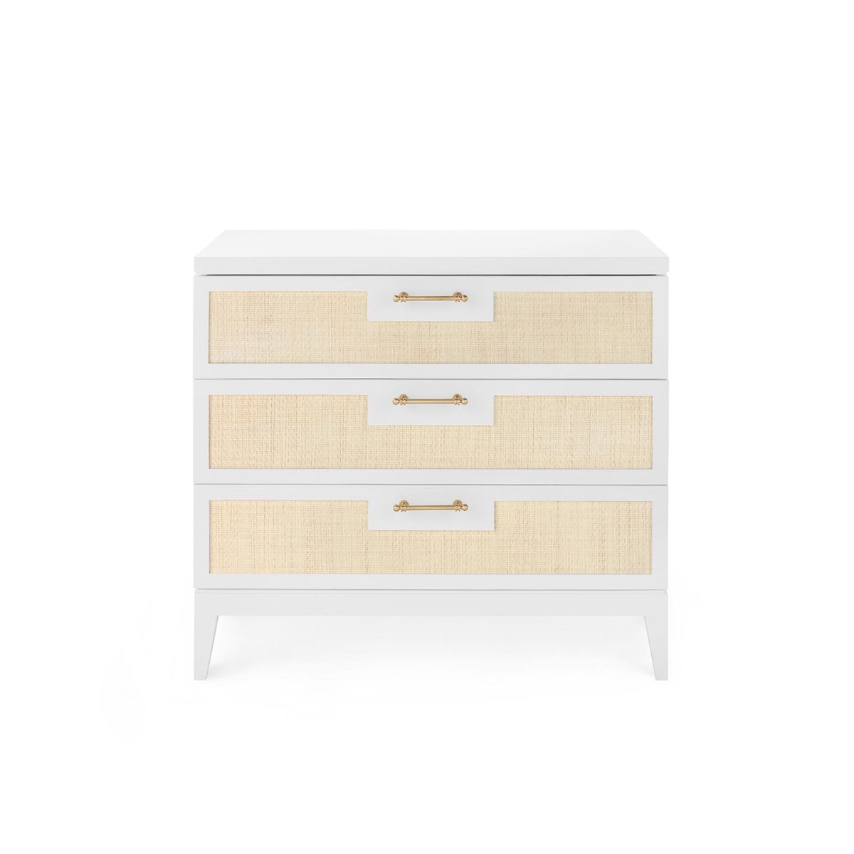 Villa & House - Astor 3-drawer Side Table, White-Bungalow 5-Blue Hand Home