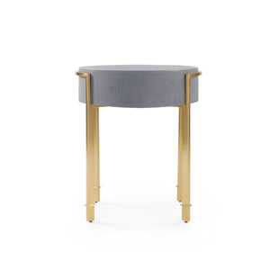 Villa & House - Bodrum Side Table, Gray-Bungalow 5-Blue Hand Home