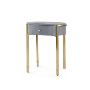 Villa & House - Bodrum Side Table, Gray-Bungalow 5-Blue Hand Home