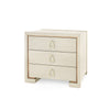 Villa & House - Blake 3-drawer Side Table, Blanched Oak-Bungalow 5-Blue Hand Home