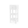 Villa & House - Claudette 1-drawer Round Side Table, White And Nickel-Bungalow 5-Blue Hand Home