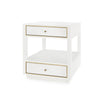 Villa & House - Carmen 2-Drawer Side Table - White-Bungalow 5-Blue Hand Home