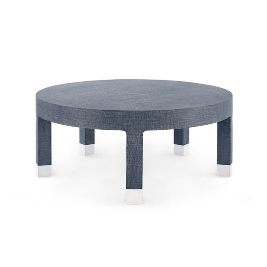 Villa & House - Dakota Large Round Coffee Table, Navy Blue-Bungalow 5-Blue Hand Home